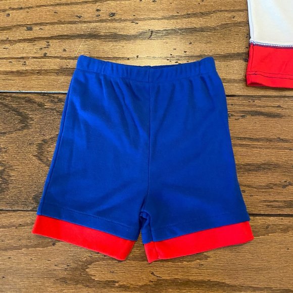 12M NWT Adorable Vintage 90's Baseball 2 Piece Short Outfit - Picture 5 of 5